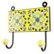 Yellow Ceramic Floral Tiles Hook
